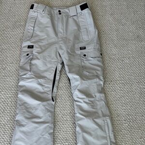 Dope snow pants in light grey size medium